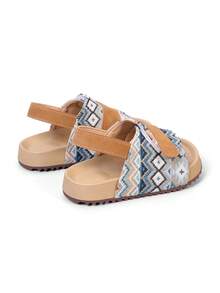 1 Pair Floral Print Children's Summer Sandals - Lightweight, Comfortable, Flat Children's Sandals, Random Print Contrast Color Children's Shoes, Casual Soft Bottom Boys/Girls Summer Sandals