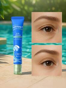 LAIKOU 1支莱口玻尿酸胶原蛋白眼霜，20克，淡化黑眼圈，滋润眼周肌肤，紧致眼部，消除浮肿，适合所有肤质，是送给妈妈、妻子、姐妹、女孩、女朋友的理想礼物 - 淺藍色 - 查看 3