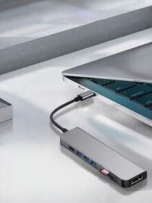 7合1 Type-C扩展集线器，多端口USB集线器 - 灰色 - 查看 14