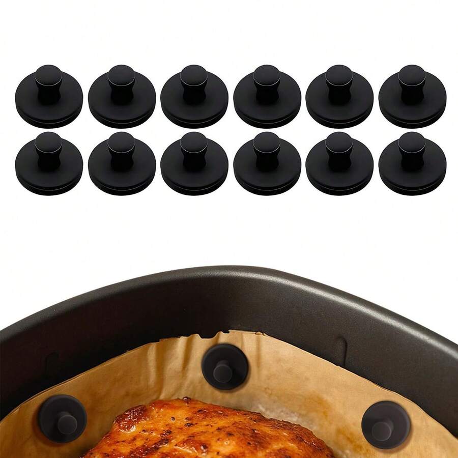 Silicone Magnetic Clips, Suitable For Fixing Air Fryer Parchment Paper Liner, Air Fryer Silicone Clips - Multicolor - View 1
