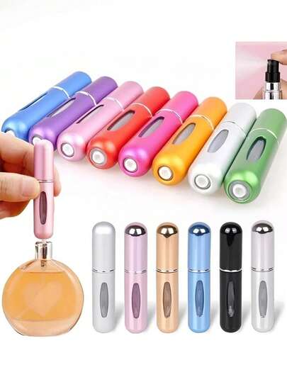 1个5毫升迷你可填充旅行香水喷雾瓶，便携式香水喷雾容器，香水泵盒，适合旅行和通勤