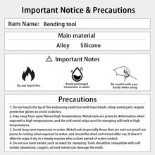 手镯弯曲棒，用于金属塑形，耐用珠宝制作材料，方便快捷的手镯辅助工具，可打造流畅曲线和创意设计。