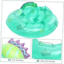 Anillo De Natacin De Cactus Accesorio De Natacin Swimming Pool Toys Suministro De Natacin Anillo De Natacin Kawaii Aid Float Rings Beb Piscina De Polivinilo Playa - Verde + 55CM - Ver 4