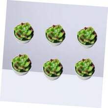 6 Piezas velas suculentas vela cumpleaos vela de cumpleaos scented candles velas candelita plantas suculentas artificiales vela aromtica hechas a mano plantar - como se muestra - Ver 3