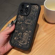 Funda para teléfono compatible con iPhone 17 aire/16/15/14/13/12/11. Profesional máximo 14/15/16 Además, 16E, 12/13mini, X/XS/XR/XSMax, compatible con Samsung Galaxy. A03/A03S/A04/A04E/A05/A05S/A06/A12/A13/A15/A16/A21S/A24/A25/A32/A34/A35/A54/A55, S20/S21/S22/S23/S24 FE/Plus/Ultra, F15, M35/M55, Note20/Note20Ultra Funda para teléfono, carcasa suave de TPU, protección total antideslizante y anti-caída, serie Sky Eye, carcasa suave de TPU, estilo coreano minimalista - Negro - Ver 3