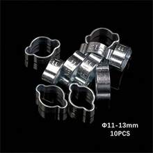 11-13毫米镀锌不锈钢双耳软管卡箍，经久耐用，带凹槽设计，可牢固夹持空气、燃油和水软管。