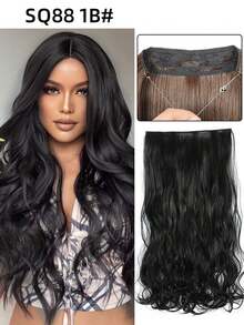 万圣节主题深棕色至栗棕色隐形透明Remy鱼线接发 - 彩色 - 查看 29