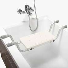 Asiento de banca para bañera - Silla de ducha colgante para personas mayores, ayuda de baño de alta resistencia, soporta hasta 250 libras (aprox.)113,4 kilogramos) - blanco cremoso - Ver 4