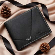 男士钱包+男士皮带四件套，日常搭配使用，父亲节礼物，时尚商务百搭男士钱包，适合作为节日礼物，如圣诞节、情人节、生日（不含礼盒） - 黑色 - 查看 5