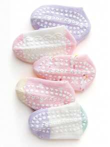 10双装女童棉质透气网眼独角兽泡泡防滑中筒袜，春夏款 - 彩色 - 查看 8