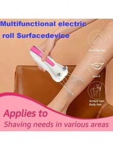 New Women's Electric Facial Hair Remover, USB Rechargeable Beauty Epilator, Suitable For Full Body Hair Removal - Purple - View 1