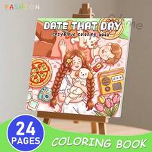 约会之夜：情侣约会时光，甜蜜可爱，放松涂色，送给她的礼物，返校礼物，婚礼纪念品，美术用品，文具，派对礼品袋填充物 - 約會日 - 查看 14