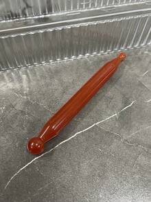 1pc Acupuncture Pen, Facial Reflexology Tool, Trigger Point Massager, Deep Tissue Massager, Pressure Point Massager - Full Body Relaxation Deep Tissue Reflexology Pressure Point Massage Tool, Resin Wax Facial Massage Beauty Bar Tool - Burnt Orange - View 7