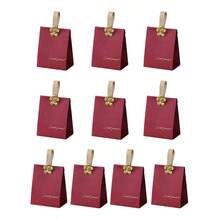 10 piezas Bolsas de regalo de dulces de estilo europeo de alta gama, adecuadas para bodas, fiestas de cumpleaños, festivales, eventos corporativos