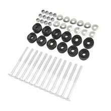 R-Tst Tornillos para Cama elásuego de 12 Tornillos para trampolín de Acero galvanizado Que meoran la Estabilidad Tornillos y Tuercas Largos para trampolín - como en la foto - Ver 1