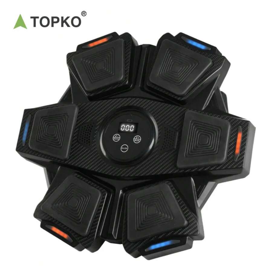 áquina de boxeo musical de pared profesional inteligente para pruebas de fuerza de TOPKO, almacén de EE. UU., objetivo de boxeo - Negro - Ver 1
