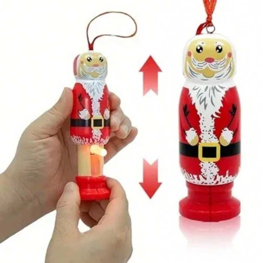 Cajón Sorpresa Adorno Divertido de Santa| Sonido iluminado de Te Amo| y duradero| Fábrica de China al por mayor a granel Personalizado - Rojo - Ver 1