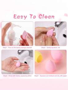 20pcs/10pcs/5pcs Mini Makeup Sponge Set, Multi-Size Mini Makeup Blender, Dry & Wet Use For Foundation, Powder, Liquid, Latex-Free, Bulk Stocking, Suitable For Foundation/Loose Powder/Liquid Makeup, Non-Absorbing Sponge, Liquid Makeup Dedicated, Flawless Makeup Tool, Beginner Mini Makeup Blender, Foundation Powder Liquid Universal, Easy To Create Smooth Makeup, Random Color,Giveaways,Travel,Cheap Stuff,Travel Essential - Multicolor - View 7