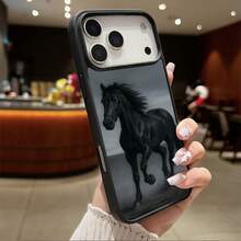 Funda Magnética para Teléfono Compatible con iPhone 17 Air/16/15/14/13/12/11 Pro, Pro Max, Plus, X/XS/XS Max, Compatible con Samsung Galaxy S22/S23FE/S24FE Plus, Ultra, Marco de TPU + Marco de Lente Independiente, Anillo Magnético Incorporado Adsorción Instantánea MagSafe, Serie de Colores Macaron, Combinaciones de Múltiples Colores - Negro - Ver 1