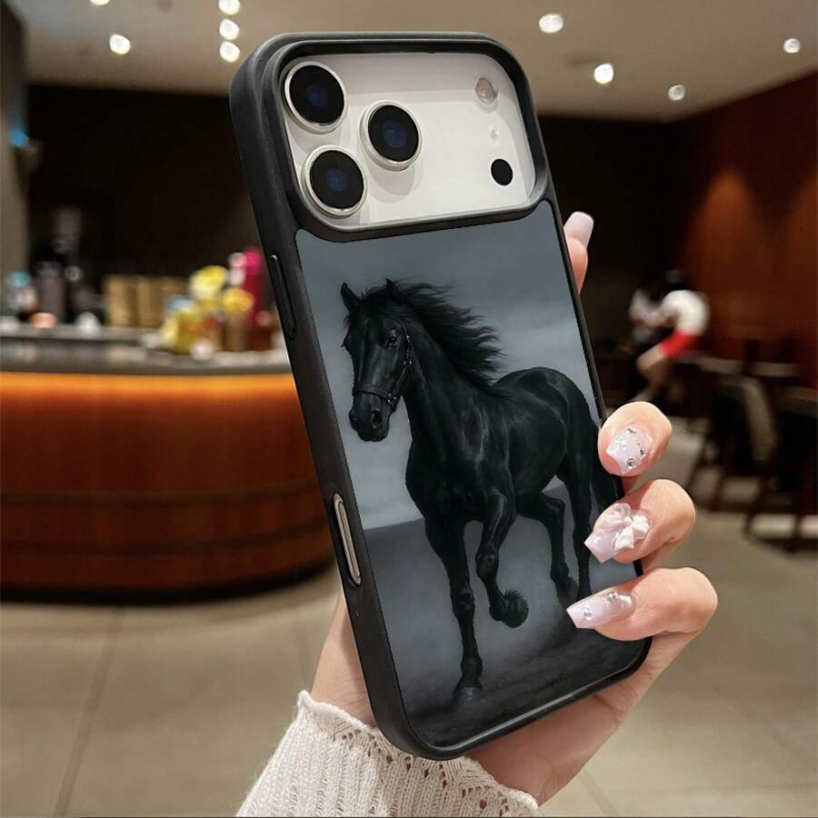 Funda Magnética para Teléfono Compatible con iPhone 17 Air/16/15/14/13/12/11 Pro, Pro Max, Plus, X/XS/XS Max, Compatible con Samsung Galaxy S22/S23FE/S24FE Plus, Ultra, Marco de TPU + Marco de Lente Independiente, Anillo Magnético Incorporado Adsorción Instantánea MagSafe, Serie de Colores Macaron, Combinaciones de Múltiples Colores - Negro - Ver 1