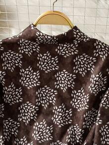 女士长袖全印花休闲阿拉伯风格上衣 - 彩色 - 查看 7