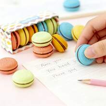 20/10/5 Pcs Macaron Cream Filled Erasers, Large Size Creative Erasers, Cute Design, Suitable For Students, Pencil Erasers, School Supplies, Office Supplies, Back To School Classroom Prizes - Multicolor - View 3