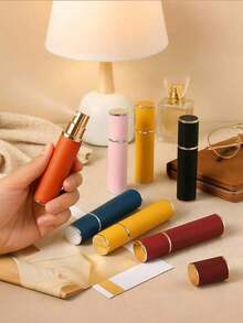 1pc 5ml Textured Leopard Print Square Perfume Refill Bottles, Portable Refillable Perfume Spray Bottle,Leopard Print And Flower Pattern Travel Spray. Portable Travel Bottom Direct Filling Perfume Bottles, Square Portioning Bottle, Spray Bottle. Reusable. - Multicolor 3 - View 5