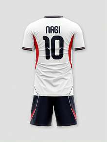 Customized 2026 World Cup England National Football Team Uniform Set With Personalized LOGO, Numbers, Team Name And Player Names. Sports White - White - View 4
