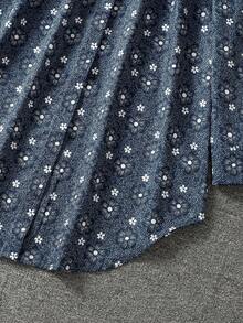 女士全印花长袖阿拉伯风格上衣 - 彩色 - 查看 6