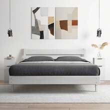 Larryhot Credenze 2 pz Bianche 30x30x70 cm in Legno Multistrato,Robusto e durevole, facile da montare, la scelta ideale per l'arredamento della casa - Bianco - Visualizzare 3