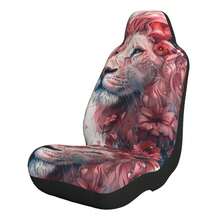 Bộ 1 bộ bọc ghế ô tô toàn diện họa tiết sư tử hoa hồng trên nền trắng, phù hợp cho mọi mùa, chất liệu vải, phù hợp với nhiều dòng xe, bảo vệ toàn diện. - Một cỡ - Xem 8