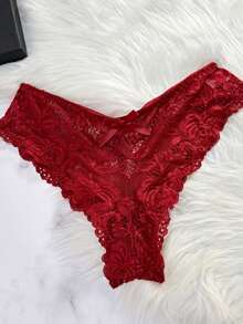 2PCS Cute And Sexy Women's Lace, Mesh And Solid Color Tights, Night Pajamas, Suitable For Women, Large Size, Multiple Colors To Choose From, Bringing You A Dazzling Night, Perfect Pajamas For New Year And Valentine's Day - Đỏ - Xem 6