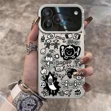 Funda de Teléfono Premium para Envío Nacional ♡   Funda de teléfono de anime para Apple  17/16/15/14/13/12/11/air/Pro/ProMax  Galaxy S20/S21/22/S23/S24/S25 Plus, Fe, Ultra, A05/A13/A15/A16/A24/A25/A55/A35 Redmi Note13ProPlus/Note14ProPlus, Pixel, MotoG86, G56, funda de teléfono para entusiastas del anime - Negro - Ver 3