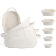 Storage Baskets - بني + أبيض - مشاهدة 1
