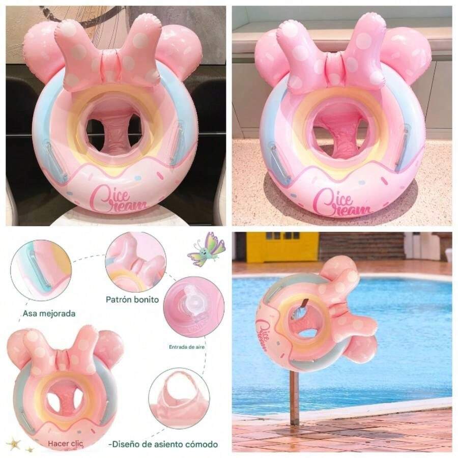 Swimming Float, piscina para bebs flotadores - Balsa de beb de natacin inflable con, Juguetes de agua a prueba de fugas para el bao de la baera de la baera Actividad de entrenamiento d - Atributo único - Ver 1