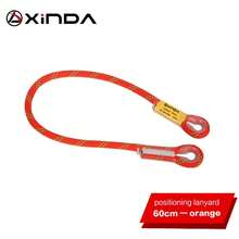 Cordón de escalada en roca Xinda, cuerda estática de 10,5mm, 20KN, protector de ojo a ojo, cordón precocido, eslinga, equipo de montañXRZJ - Naranja-60cm - Ver 2