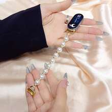 Dây đeo trang sức ngọc trai cao cấp cho Mi Band 9/8/10, vòng tay đính hạt thanh lịch với khóa kim loại, dây đeo cổ tay co giãn đính pha lê thời trang thay thế, món quà sinh nhật/ngày lễ độc đáo dành cho người yêu/mẹ/vợ/bạn gái. - Mi Band 8/9/10 - Xem 9
