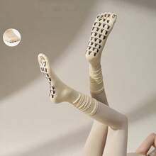 New Cute Five Finger Socks, Mid Length Yoga Socks, Anti Slip Five Finger Socks, Pilates Specific Sports Toe Stacking Socks - Multicolor - View 1