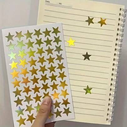 600pcs Mini Gold Star Stickers, Suitable For Rewards, Gift Bags, Envelope Seals, Party Decorations, Office Supplies, Etc.