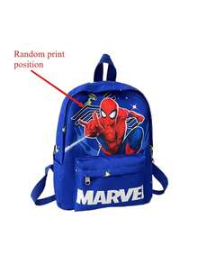 蜘蛛侠卡通印花小背包单肩包，轻便圣诞礼物，送给家人和朋友（印花图案位置随机）