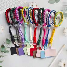 1 dây đeo cổ tay bằng polyester bền chắc cho ốp điện thoại - Chống trượt, chống rơi, phụ kiện di động với màu sắc tươi sáng, tiện lợi rảnh tay cho sử dụng hàng ngày, dây đeo điện thoại - Nhiều màu - Xem 2