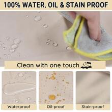 Chef Apron For Men And Women Wash Free Bib Apron With 2 Pockets Water & Oil Proof Adjustable Aprons,Khaki - Khaki - 查看 3