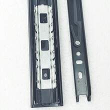 Drawer Slide Rail Universal Three Section Thickened Rebound Slide Rail, A Pair Of Stainless Steel Bedside Table Damping Buffer Guide Rails