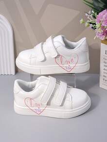 Kids Flat Shoes, Infant Sports Shoes, Toddler/Little/Big Kids Fashion Casual Shoes, Girls Cartoon Sneakers, Cute Girl School/Campus Student Shoes, Skate Shoes - White - View 3