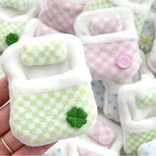 1PC Cute Fluffy Sennelier Exclusive Four-Leaf Clover Bedtime Mini Doll Bed Cover - Perfect Birthday Gift - Christmas Gift - Gift - Multicolor - View 9