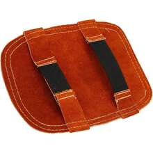Escudo de Mano de Soldadura, Guantes de Soldadura Escudoérmico Cuero de Vaca Dividido Almohadilla de Mano de Soldadura Trasera Aluminizada para Caldera Industrial, Fundición de - 1 - Ver 7