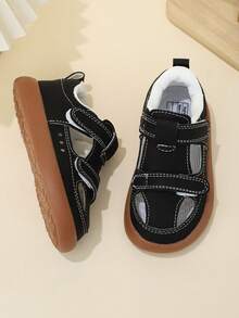 Toddler Boys/Girls Closed Toe Sandals, Infant Soft Bottom Anti-Slip Anti-Kick Functional Sandals - Black - View 5