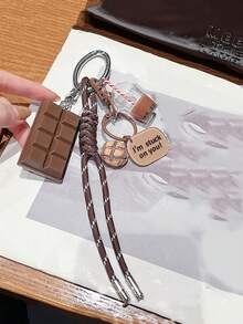 男士休闲珍珠奶茶杯，心形糖果，迷你小熊装饰，多功能包包挂饰钥匙扣，圣诞礼物，车饰，送给老师、朋友、姐妹的礼物创意 - 彩色 - 查看 6