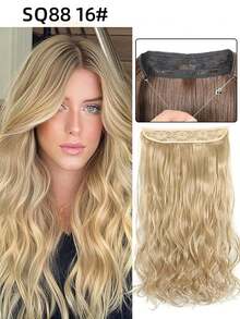 万圣节主题深棕色至栗棕色隐形透明Remy鱼线接发 - 彩色 - 查看 26