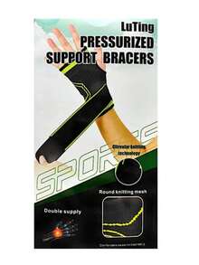 Muñequera Ajustable Para Gym Lesiones Compresión Soporte Muñequera Ajustable Para Gym Lesiones compresión Soporte - Negro - Ver 1